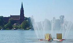 Stadtf�hrung in R�bel - Postkartenpanorama, wenn man vom Turm der Kirche St.Marien blckt